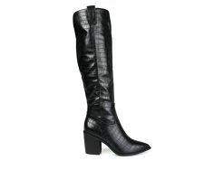 Buy 😉 Women's Journee Collection Therese Over-The-Knee 🥾 Boots Black 🔥