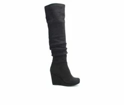Budget ๐ Women's Chinese Laundry Larisa Over-The-Knee ๐ฅพ Boots Black ๐