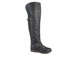 Cheap ๐คฉ Women's Journee Collection Kane Wide Calf Over-The-Knee ๐ฅพ Boots Black โ๏ธ