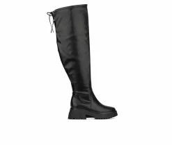 Budget ๐ Women's Fashion To Figure Nadine XWC Over The Knee ๐ฅพ Boots Black Wide ๐คฉ