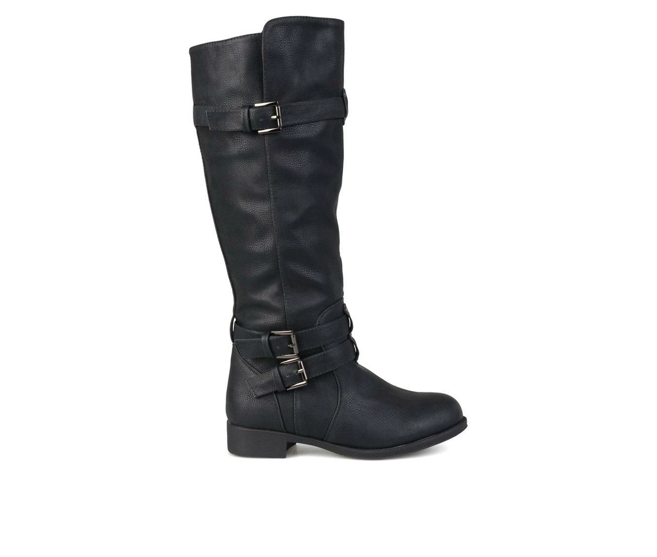 Outlet 😍 Women's Journee Collection Bite Wide Calf Knee High 🥾 Boots Black 👏 1 Outlet 😍 Women's Journee Collection Bite Wide Calf Knee High 🥾 Boots Black 👏