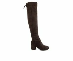 Cheapest ๐ Women's Sugar Ollie Over-The-Knee ๐ฅพ Boots Chocolate Brown ๐