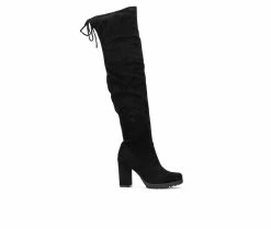 Best deal ๐ฅฐ Women's New York And Company Adora Over The Knee ๐ฅพ Boots Black ๐