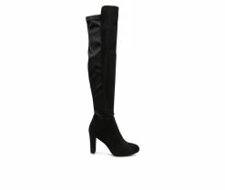 Best Sale 👏 Women's London Rag Fauna Block Heel Knee High 🥾 Boots Black 😍 7 Best Sale 👏 Women's London Rag Fauna Block Heel Knee High 🥾 Boots Black 😍 -London Fog Sales 1 901