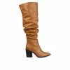 Buy 👍 Women's Journee Collection Pia Over-The-Knee 🥾 Boots Tan 🥰