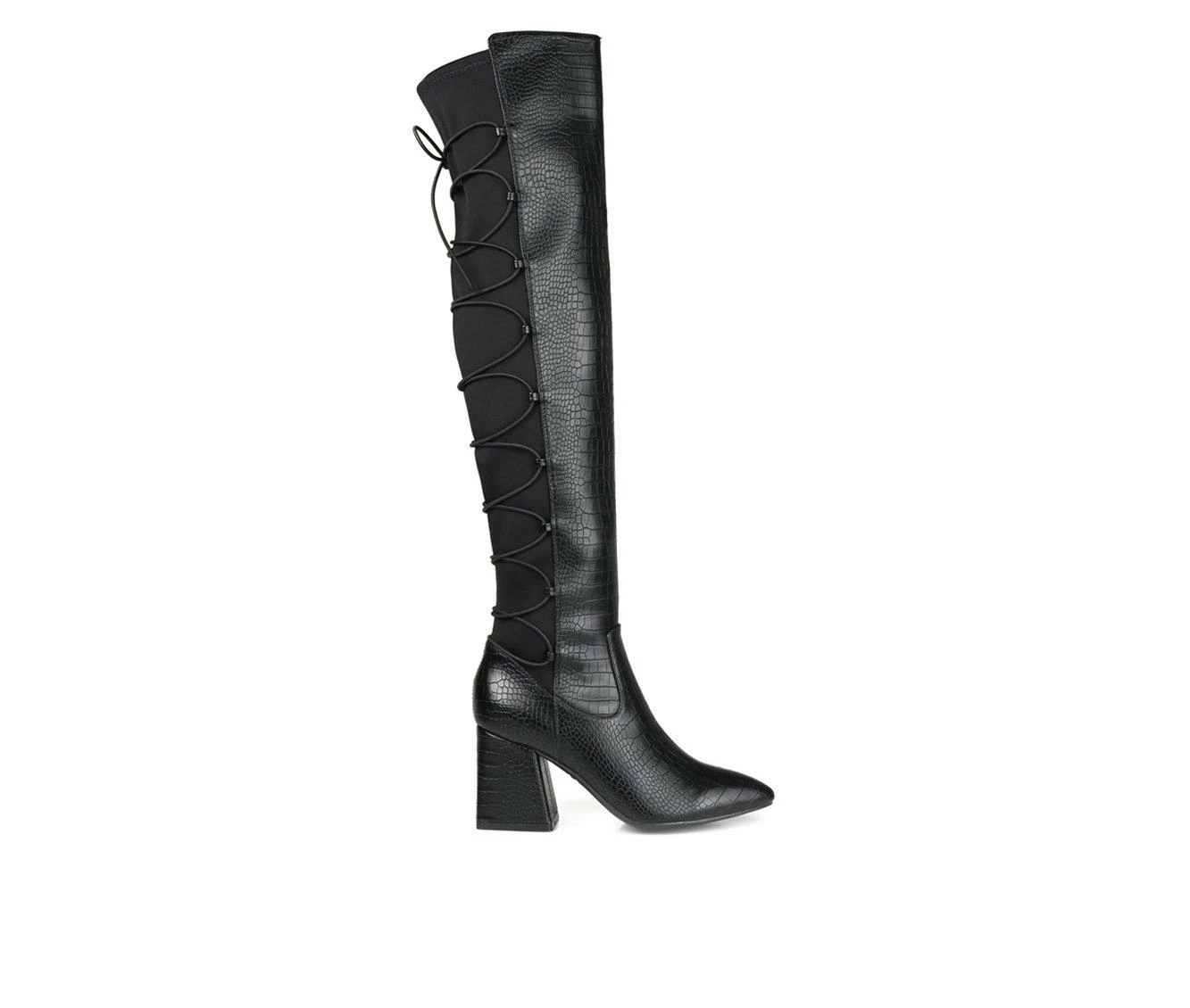 Coupon 👍 Women's Journee Collection Valorie Extra Wide Calf Over-The-Knee 🥾 Boots Croco 🎉 1 Coupon 👍 Women's Journee Collection Valorie Extra Wide Calf Over-The-Knee 🥾 Boots Croco 🎉