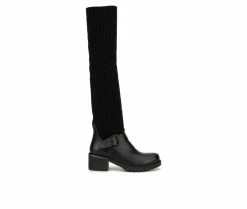 Promo 🎁 Women's Torgeis Lowell Over-The-Knee 🥾 Boots Black ⭐