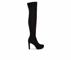 New ๐ Women's Nine West Gotcha Over-The-Knee ๐ฅพ Boots Black ๐