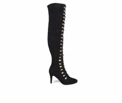 Promo ๐ Women's Journee Collection Trill Over-The-Knee ๐ฅพ Boots Black ๐ฏ