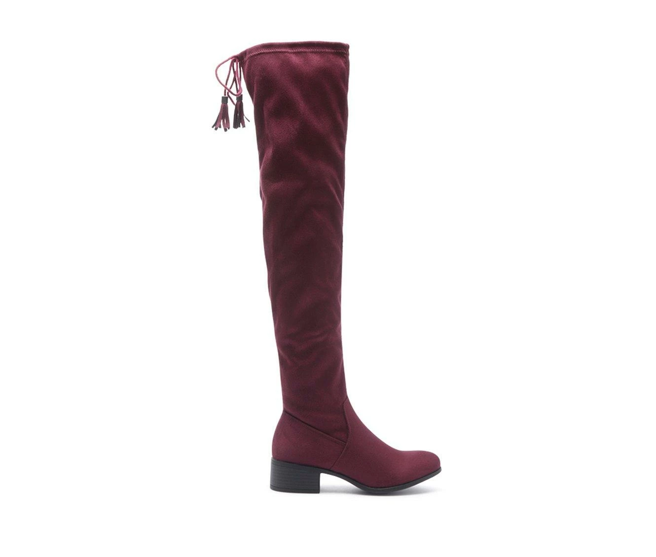 Promo ๐ Women's London Rag Nople Over The Knee ๐ฅพ Boots Dark Red ๐ 1 Promo ๐ Women's London Rag Nople Over The Knee ๐ฅพ Boots Dark Red ๐