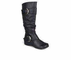 Cheap 👏 Women's Journee Collection Paris Extra Wide Calf Knee High 🥾 Boots Black 😍 8 Cheap 👏 Women's Journee Collection Paris Extra Wide Calf Knee High 🥾 Boots Black 😍 -London Fog Sales 2 108