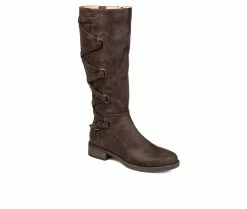 Best reviews of 👏 Women's Journee Collection Carly Wide Calf Knee High 🥾 Boots Brown ⭐ -London Fog Sales 2 124