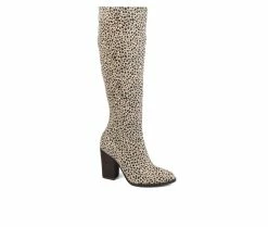 Deals 🎁 Women's Journee Collection Kyllie Knee High 🥾 Boots Animal 😉 -London Fog Sales 2 129
