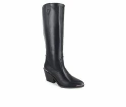 Brand new 🛒 Women's XOXO Ella Knee High Heeled 🥾 Boots Black 🎁 -London Fog Sales 2 136