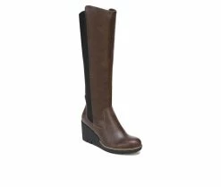 Cheap 🔥 Women's Dr. Scholls Lindy Knee High Wedge 🥾 Boots Fudge Brown ⌛ -London Fog Sales 2 140