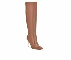 Discount ⌛ Women's Nine West Richy Knee High Heeled 🥾 Boots Med Brown Lea 🎁 8 Discount ⌛ Women's Nine West Richy Knee High Heeled 🥾 Boots Med Brown Lea 🎁 -London Fog Sales 2 172