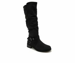 Best Sale 🔔 Women's XOXO Mycah- B Knee High 🥾 Boots Black 💯 -London Fog Sales 2 206