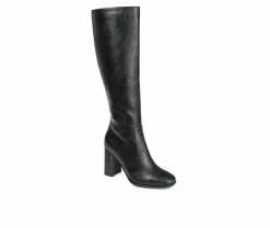 Hot Sale ✨ Women's Journee Collection Karima Extra Wide Calf Knee High 🥾 Boots Black 🌟 -London Fog Sales 2 218