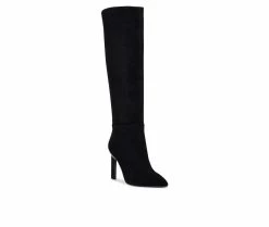 Cheap ⌛ Women's Nine West Eardy Knee High 🥾 Boots Black Suede 💯 -London Fog Sales 2 252