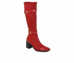 Coupon ⭐ Women's Journee Collection Gaibree Knee High 🥾 Boots Red ⭐ -London Fog Sales 2 256