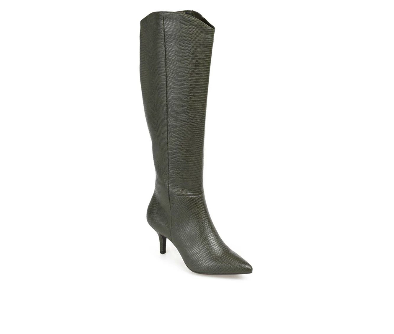 Best Pirce 🌟 Women's Journee Collection Estrella Knee High 🥾 Boots Olive 🔥 3 Best Pirce 🌟 Women's Journee Collection Estrella Knee High 🥾 Boots Olive 🔥 - Image 3