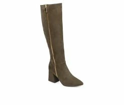 Promo 👏 Women's Journee Collection Idinna Extra Wide Calf Knee High 🥾 Boots Olive 🔥 8 Promo 👏 Women's Journee Collection Idinna Extra Wide Calf Knee High 🥾 Boots Olive 🔥 -London Fog Sales 2 276