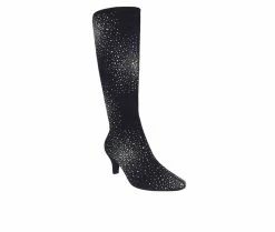 Cheapest 🎁 Women's Impo Namora Starburst Knee High 🥾 Boots Black 💯 -London Fog Sales 2 311