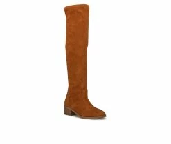 Best Sale 🔔 Women's New York And Company Ruby Knee High 🥾 Boots Cognac 👏 -London Fog Sales 2 326
