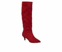 Wholesale 😉 Women's Journee Collection Vellia Extra Wide Calf Knee High 🥾 Boots Wine 🎉 -London Fog Sales 2 346