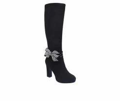 New 😍 Women's Impo Ovidia Bling Knee High Heeled 🥾 Boots Black/Smoke 🥰 8 New 😍 Women's Impo Ovidia Bling Knee High Heeled 🥾 Boots Black/Smoke 🥰 -London Fog Sales 2 35