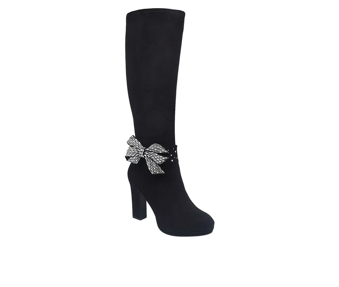 New 😍 Women's Impo Ovidia Bling Knee High Heeled 🥾 Boots Black/Smoke 🥰 3 New 😍 Women's Impo Ovidia Bling Knee High Heeled 🥾 Boots Black/Smoke 🥰 - Image 3