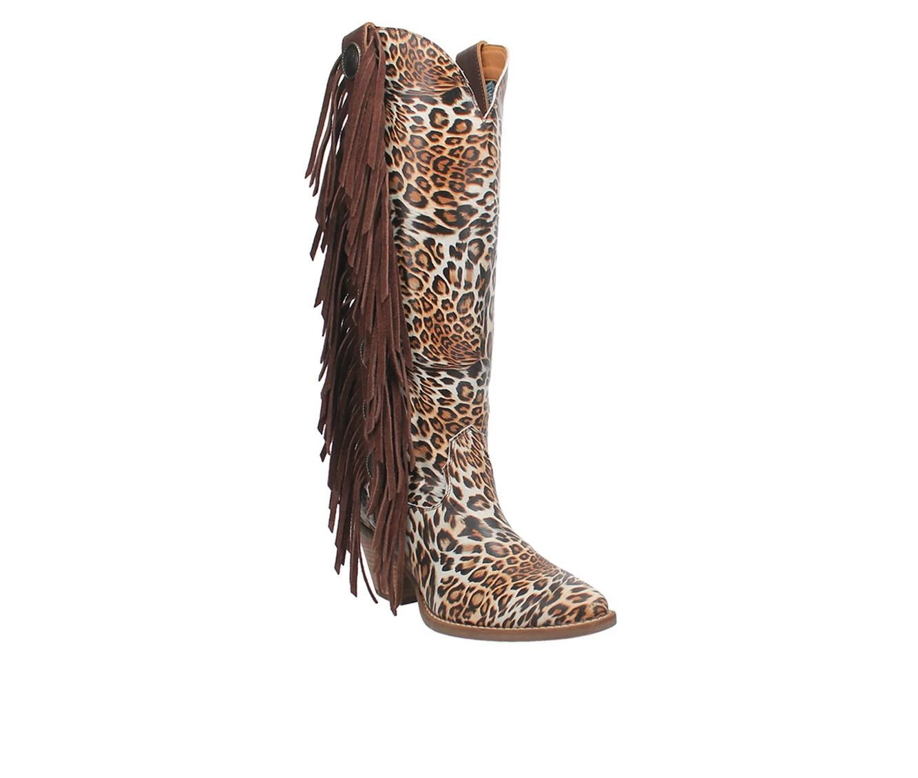 Best Pirce 🧨 Women's Dingo Boot Cheetah Cowgirl Western 🥾 Boots Brown ✨ 3 Best Pirce 🧨 Women's Dingo Boot Cheetah Cowgirl Western 🥾 Boots Brown ✨ - Image 3