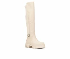 Best deal 🎁 Women's New York And Company Sara Knee High 🥾 Boots Bone 🔥 8 Best deal 🎁 Women's New York And Company Sara Knee High 🥾 Boots Bone 🔥 -London Fog Sales 2 386