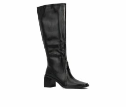 Outlet 🌟 Women's Torgeis Shylah Knee High 🥾 Boots Black 🎉 8 Outlet 🌟 Women's Torgeis Shylah Knee High 🥾 Boots Black 🎉 -London Fog Sales 2 394