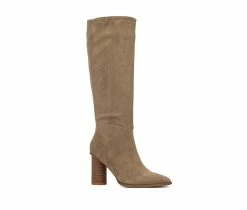 Cheapest ⭐ Women's Torgeis Treasure Knee High Heeled 🥾 Boots Camel 🥰 -London Fog Sales 2 400