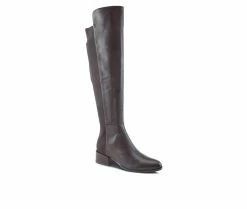 Coupon ✔️ Women's SPRING STEP Rider Knee High 🥾 Boots Dark Brown ⌛ -London Fog Sales 2 403
