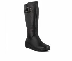 Coupon 💯 Women's SPRING STEP Albany Knee High 🥾 Boots Black 🌟 -London Fog Sales 2 407