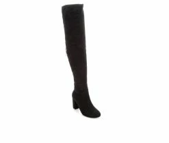 Cheap 🌟 Women's Delicious Snivy Over-The-Knee 🥾 Boots Black 😍 8 Cheap 🌟 Women's Delicious Snivy Over-The-Knee 🥾 Boots Black 😍 -London Fog Sales 2 409