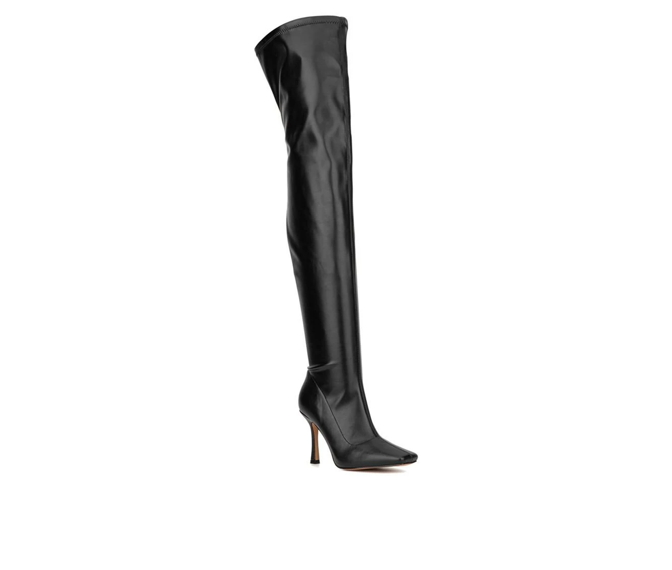 Outlet ✔️ Women's New York And Company Natalia Over The Knee 🥾 Boots Black PU 🛒 3 Outlet ✔️ Women's New York And Company Natalia Over The Knee 🥾 Boots Black PU 🛒 - Image 3