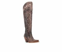 Discount 😉 Women's Dan Post Kommotion Over The Knee Western 🥾 Boots Chocolate 🎁 8 Discount 😉 Women's Dan Post Kommotion Over The Knee Western 🥾 Boots Chocolate 🎁 -London Fog Sales 2 448