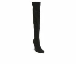 Wholesale ✨ Women's London Rag Madman Knee High Stiletto 🥾 Boots Black 🔥 -London Fog Sales 2 451