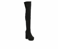 Best Pirce ๐ Women's London Rag Bubble Platform Knee High ๐ฅพ Boots Black Suede โจ 8 Best Pirce ๐ Women's London Rag Bubble Platform Knee High ๐ฅพ Boots Black Suede โจ -London Fog Sales 2 452