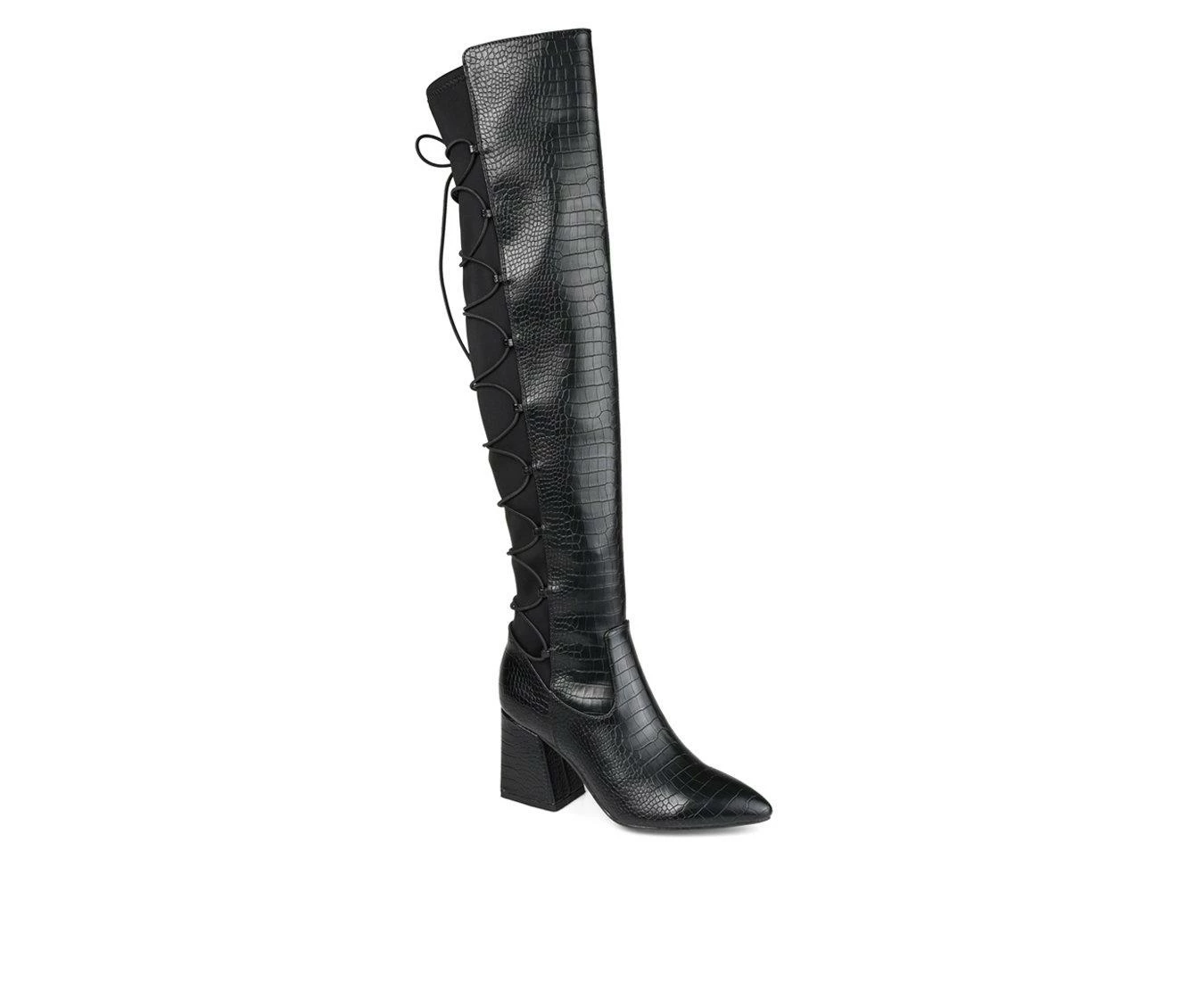 Coupon 👍 Women's Journee Collection Valorie Extra Wide Calf Over-The-Knee 🥾 Boots Croco 🎉 3 Coupon 👍 Women's Journee Collection Valorie Extra Wide Calf Over-The-Knee 🥾 Boots Croco 🎉 - Image 3