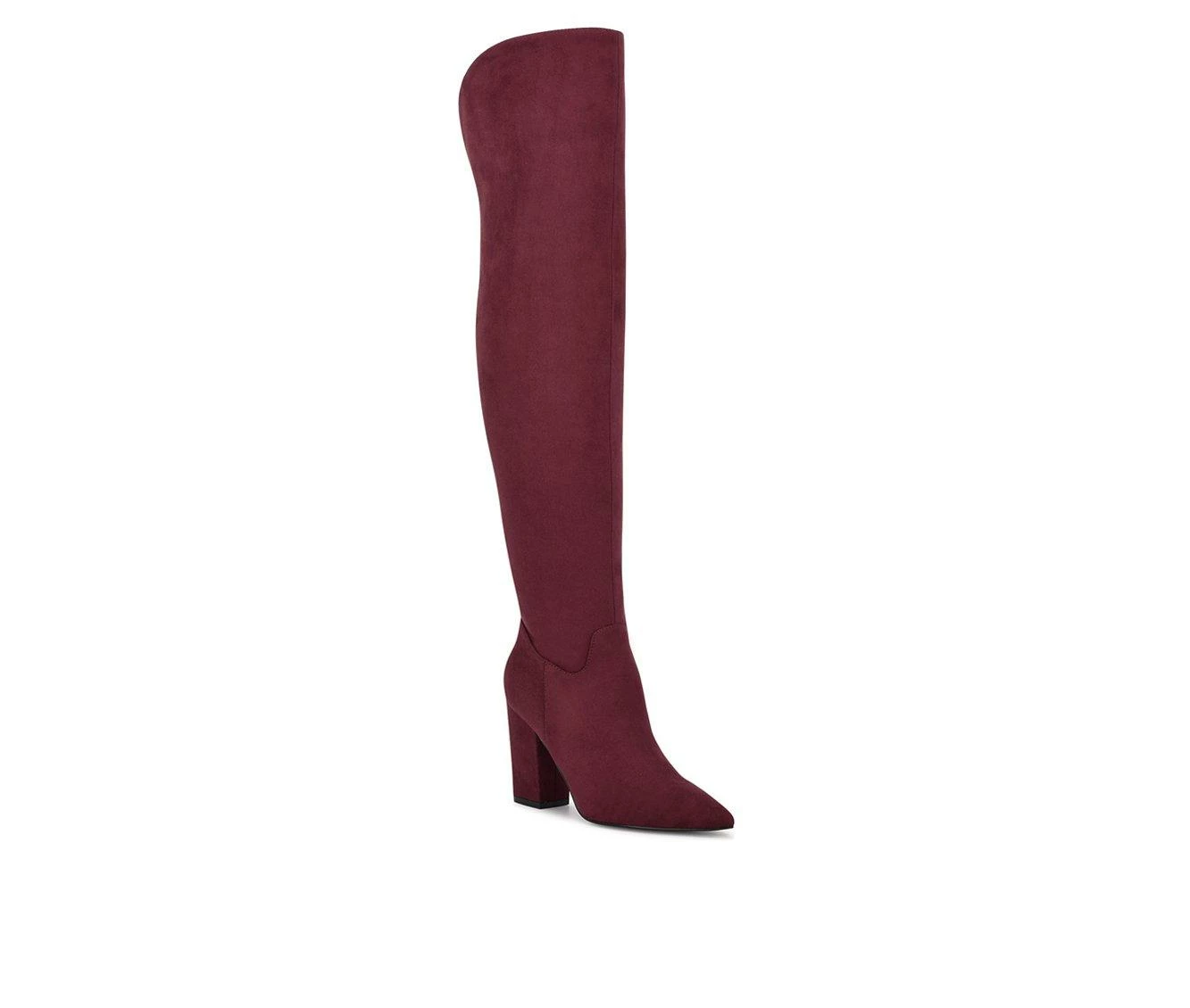 Best Sale ๐ฅ Women's Nine West Goforit Over-The-Knee ๐ฅพ Boots Burgundy ๐ 3 Best Sale ๐ฅ Women's Nine West Goforit Over-The-Knee ๐ฅพ Boots Burgundy ๐ - Image 3