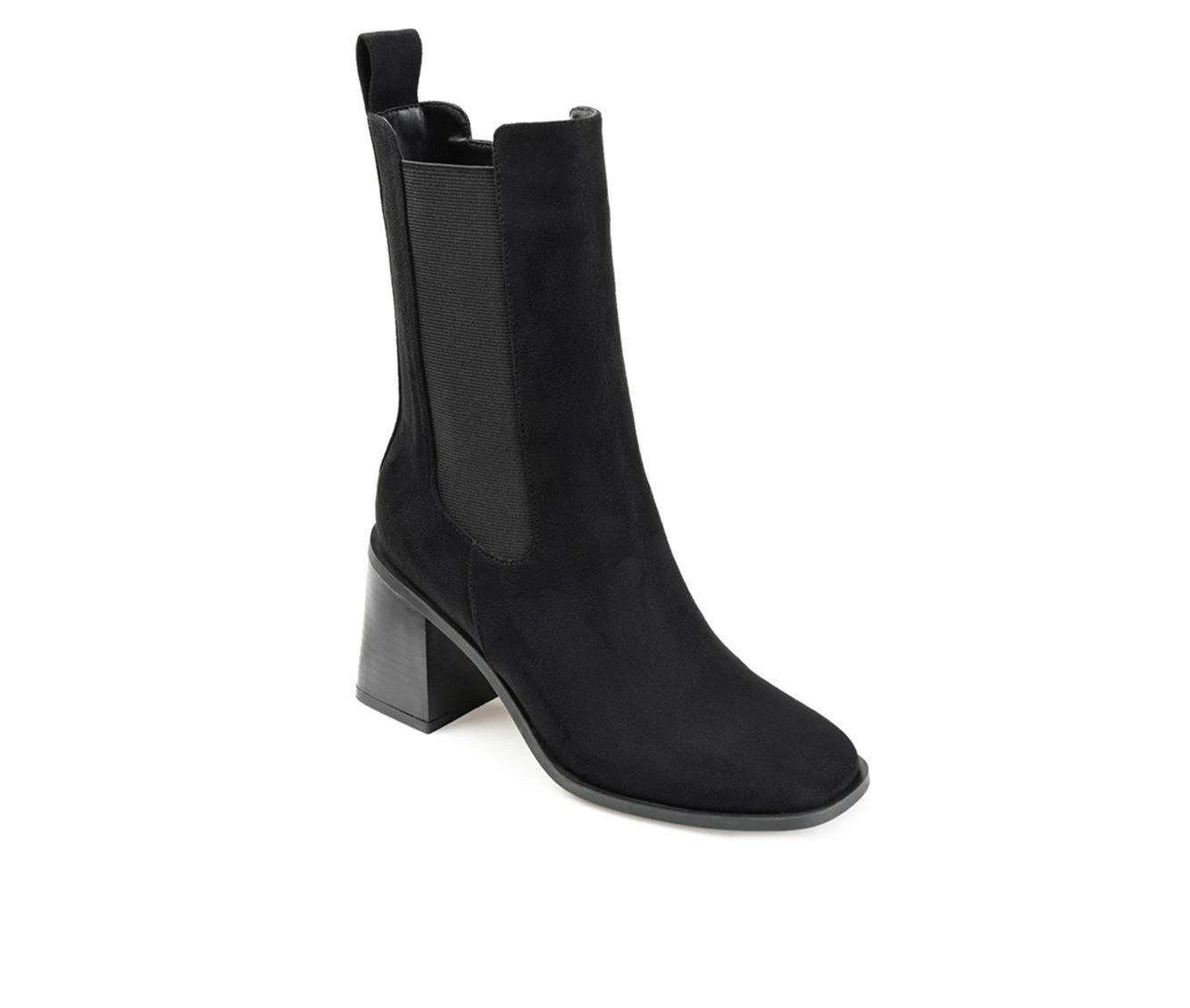 Budget 👍 Women's Journee Collection Kaydia Mid Calf Chelsea 🥾 Boots Black ⌛ 3 Budget 👍 Women's Journee Collection Kaydia Mid Calf Chelsea 🥾 Boots Black ⌛ - Image 3