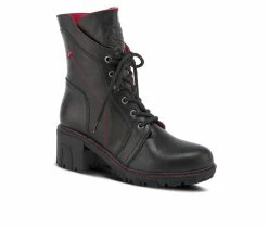 Outlet ๐งจ Women's SPRING STEP Yoku Heeled Booties Black Multi ๐ 8 Outlet ๐งจ Women's SPRING STEP Yoku Heeled Booties Black Multi ๐ -London Fog Sales 2 540