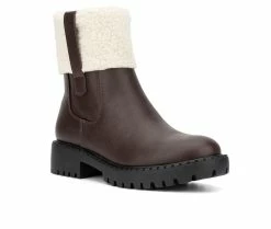 Discount 😀 Women's New York And Company Nelli Winter Booties Brown 🤩 8 Discount 😀 Women's New York And Company Nelli Winter Booties Brown 🤩 -London Fog Sales 2 547