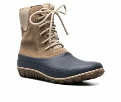 Cheapest 😀 Women's Bogs Footwear Classic Casual Tall Lace Leather Rain 🥾 Boots Taupe Multi 🔔 -London Fog Sales 2 548