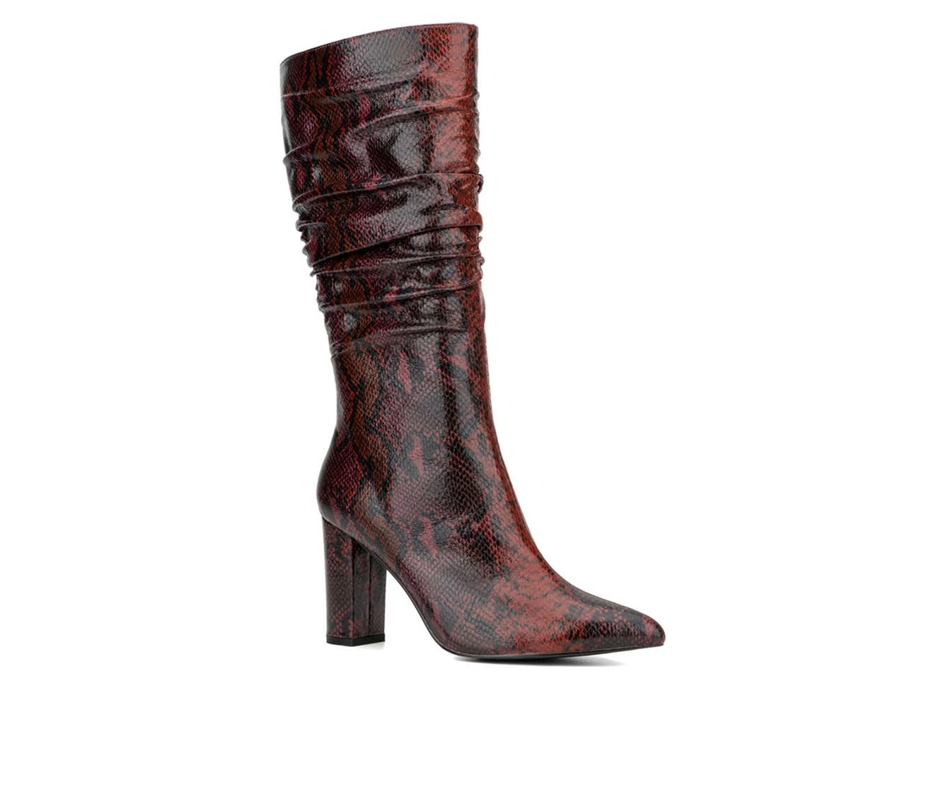Best deal ๐ Women's New York And Company Earla Mid Calf Heeled ๐ฅพ Boots Burgundy ๐ 3 Best deal ๐ Women's New York And Company Earla Mid Calf Heeled ๐ฅพ Boots Burgundy ๐ - Image 3