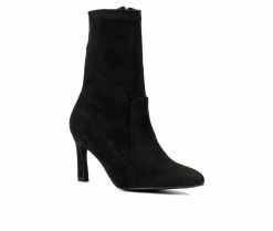 Top 10 🤩 Women's New York And Company Xandra Mid Calf Booties Black ✨ -London Fog Sales 2 560